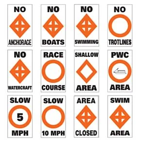 Taylor Made Sur-Mark Buoy Label - Area Closed #46170