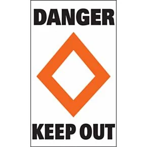 Taylor Made Sur-Mark Buoy Label - Danger Keep Out #46191