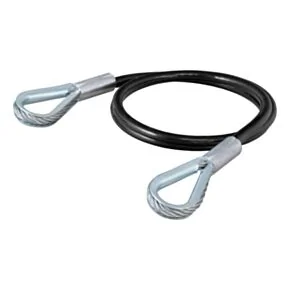 CURT Replacement 36&quot; x 3/8&quot; Diameter Tow Bar Base Plate Safety Cable (7,500 lbs) #70007