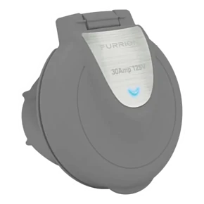 Furrion Powersmart™ Inlet - 30A, 125/250V, Titanium Grey #F30ITR-GS-AM