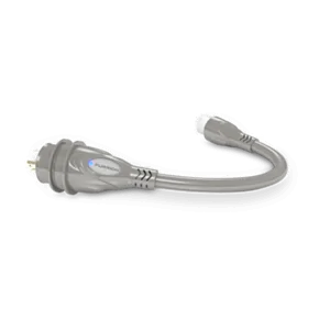 Furrion Pigtail Adapter - 15A Connector to 30A Plug, Silver #FP1530-SS