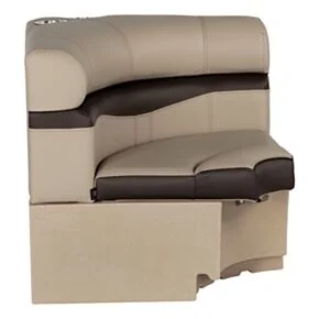 Lippert Rockport Series 32" Square Pontoon Corner Seat &ndash; Sand #20221094123