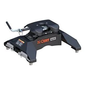 CURT 16065 Q20 5th Wheel Hitch, 20,000 lbs, Select Chevrolet Silverado, GMC Sierra 2500, 3500 HD, 8-Foot Bed Puck System