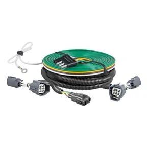 CURT 58903 Custom Towed-Vehicle RV Wiring Harness for Dinghy Towing, Fits Select Jeep Wrangler JK