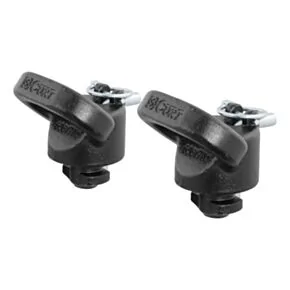 CURT 60698 OEM Puck System Gooseneck Safety Chain Anchors, 38K, Select Ram 2500, 3500
