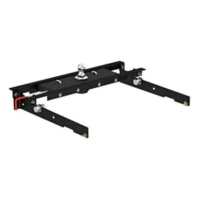 CURT 60723 Double Lock Gooseneck Hitch, 2-5/16-Inch Flip-Over Ball 30K, Fits Select Ford F-150, F-250, F-350