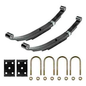 Lippert Trailer Axle Double Eye 4-Leaf Spring Kit with U-Bolts - 9/16&quot; Eye Diameter, For 5,200-lb. Axles
