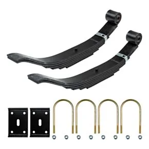 Lippert Trailer Axle Slipper 6-Leaf Spring Kit with U-Bolts - 1&quot; Eye Diameter, For 12,000-lb. Axles
