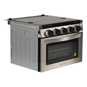 Greystone® Gas RV Range - 12V, 17&quot; Stainless Steel #CF-RV17