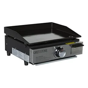 Greystone 17&quot; Griddle/Grill Combo with Enamel Steel Cooking Plate &amp; Grill Grate - 15,000 BTU LP Gas #BC1715D