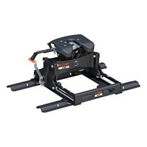 CURT A25 5th Wheel Slider Hitch with Base Rails for Short Bed Trucks, 25,000 lbs #16651