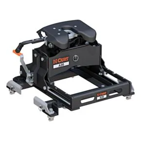CURT 16698 A20 5th Wheel Slider Hitch, 20,000 lbs, Select Chevy Silverado, GMC Sierra 2500, 3500 HD, 6.5-Foot Bed Puck System