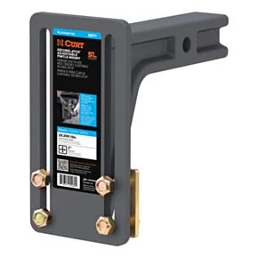CURT SecureLatch Adjustable Pintle Mount Plate, 2-Inch Shank, 20,000 Pounds #48011