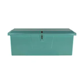 Taylor Made Stow N’ Go Deep Fiberglass Dock Box, Medium (27&quot;H X 72&quot;W X 26&quot;D), Seafoam Green #83554SF