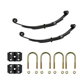 Lippert Trailer Axle Double Eye 3-Leaf Spring Kit with U-Bolts - 9/16&quot; Eye Diameter, For 3,500-lb. Axles