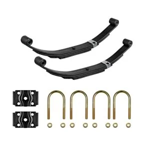Lippert Trailer Axle Double Eye 4-Leaf Spring Kit with U-Bolts - 9/16&quot; Eye Diameter, For 2,800-lb. Axles