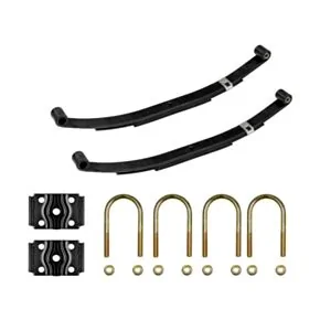 Lippert Trailer Axle Double Eye 3-Leaf Spring Kit with U-Bolts - 9/16&quot; Eye Diameter, For 2,500-lb. Axles