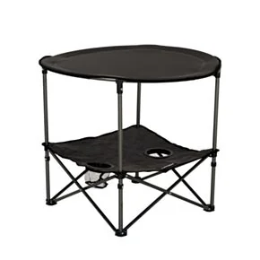 Lippert Two-Tier Folding Camping Table - Dark Grey #2023053720