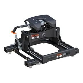 CURT 16059 A25 Sliding 5th Wheel Hitch, 25,000 lbs, Fits Select Silverado, Sierra Puck System