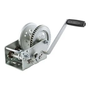 CURT Hand-Crank 2-Speed Winch, 3,200 lbs, 17.5:1 Low Gear Ratio, 9.6&quot; Handle #29532