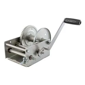 CURT Hand-Crank 2-Speed Winch, 3,800 lbs, 15.8:1 Low Gear Ratio, 9.6&quot; Handle #29538