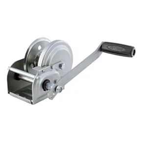 CURT Hand-Crank Brake Winch, 1,000 lbs, 4.2:1 Gear Ratio, 7&quot; Handle #29610