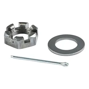 Lippert Spindle Nut Kit - 2,200-4,400-lb. Axles, 1&quot;-14 Thread Size, Round Washer #2023134656