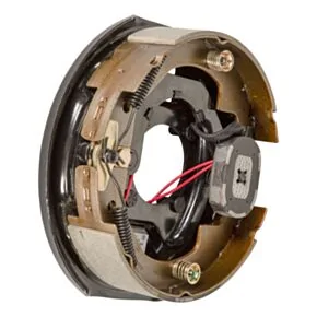 Lippert Electric Trailer Brake Assembly - 10&quot; x 2-1/4&quot; Brake Size, 4-Bolt, 4,400-lb. Axles, Right (Passenger) Side #2024028245