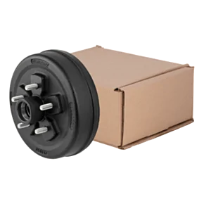 Lippert 10&quot; Brake Hub with Races &amp; Wheel Studs - 3,500-lb. Axles, 5 on 4-1/2&quot; Bolt Pattern, 1/2&quot; Stud Size #2024029077