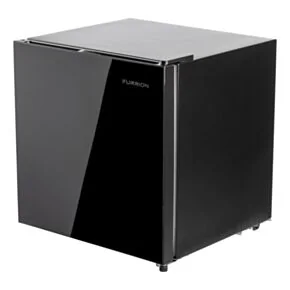 Furrion RV Refrigerator - 110V, 1.6 cu. ft., Black Glass Finish, Right Hinge #FCR02ACGTA-BG-RHH