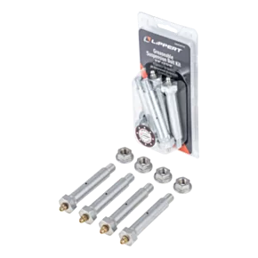 Lippert Trailer Suspension Wet Bolt - 9/16&quot; Diameter, 7/16&quot;-20 Thread Size, 2-13/16&quot; Length (4-Pack) #2024120110