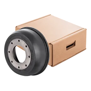 Lippert Short Trailer Brake Drum - 10,000-lb. Axles, 12-1/4&quot; Brake Size, 3-3/8&quot; Brake Width #2025013491