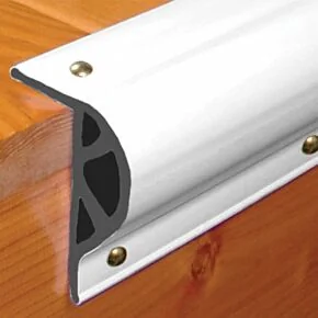 Taylor Made Dock Pro® Commercial Vinyl Dock Edging, P-Shape, White (3-1/8&quot; H x 25&#039; L) #46012-25