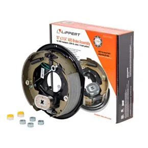 Lippert ABS Forward Self-Adjusting Trailer Brake Assembly - 10&quot; x 2-1/4&quot; Brake Size, 4-Bolt, 3,500-lb. Axles, Right (Passenger) Side #2025074382