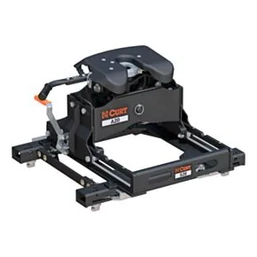 CURT A20 5th Wheel Slider Hitch, 20,000 lbs., Select Chevy Silverado, GMC Sierra 2500, 3500 HD, 6.5-Foot Bed Puck System #16081