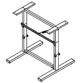 Bed Table Stand; No Spacer (22&quot; x 23.25&quot; x 26.125&quot;)