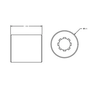 Sleeve Nut - Lippert TV Lifts