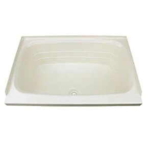 Lippert Bathtub with Center Drain - 24&quot; x 38&quot;, Parchment #P2438CDSPK