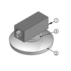 Round Foot Plate Adapter for Electric Landing Gear