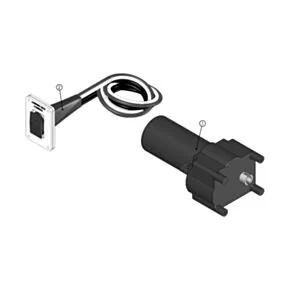 Lippert Power Gear Standard Landing Gear Motor &amp; IP-Rated Switch Kit #217884