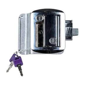 Lippert RV Entry Door Latch Kit - Chrome #346692