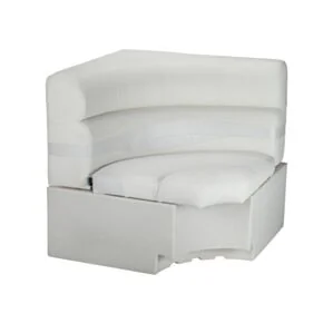 Taylor Made 32&quot; x 32&quot; Square Corner Pontoon Seat - White #674632