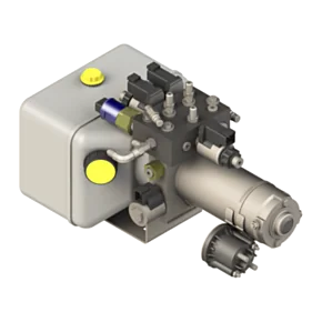 Lippert Hydraulic Pump Assembly for Motorized, 3-Valve, 4-Jack Leveling System #758876