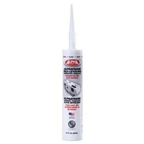 5121 ALPHATHANE 100% Solids Self-Leveling Sealant, White (9.8 Oz. Tube)