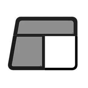 Lippert 8700 Series RV Cockpit Window - Driver Side #8730-44255