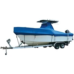 Taylor Made Trailerite Semi-Custom Cuddy Cabin T-Top Outboard No Cutout/No Rails Boat Cover