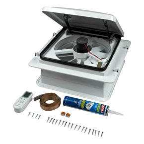 Furrion RV Roof Vent Fan with Electronic Lid Exhaust &amp; Intake - 14&quot;
