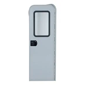 Right Hinge Motorized Motor Home Radius Entry Door with Screen Door
