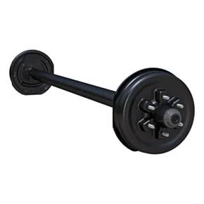 Lippert 6,000-lb. Spring Trailer Axle - Straight Spindle, Electric Brakes, 89/74, 6-Lug
