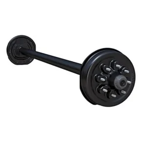 Lippert 7,000-lb. Spring Trailer Axle - Straight Spindle, Electric Brakes, 89/74, 8-Lug